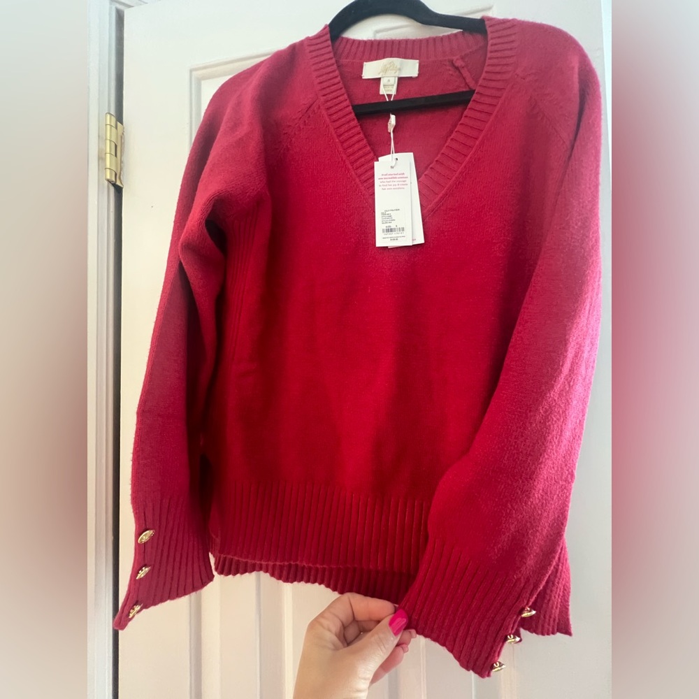 Lilly Pulitzer Malbec Red Sweater